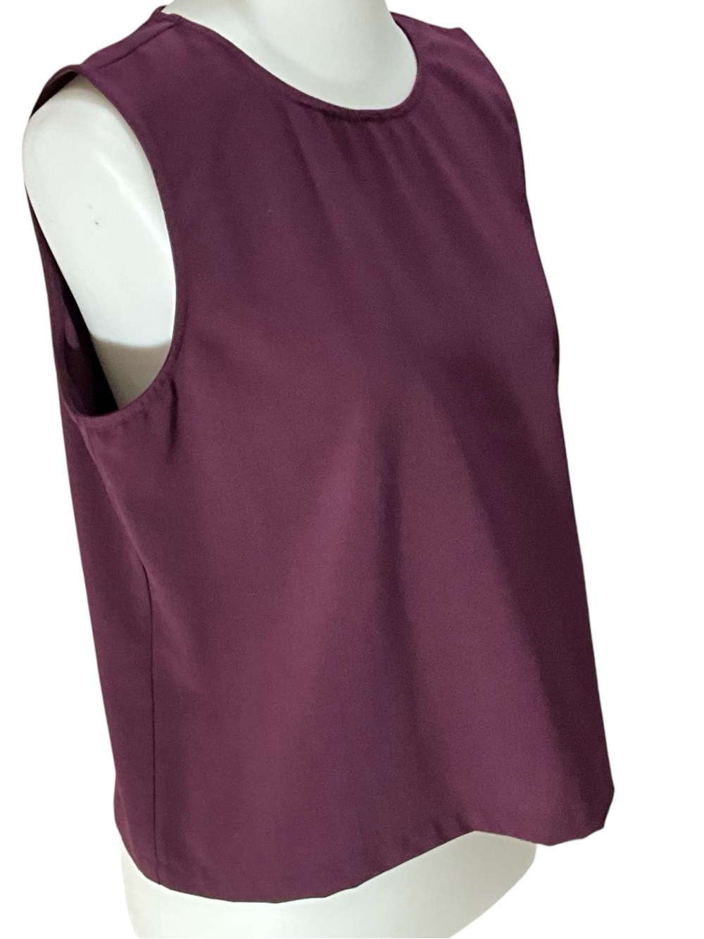 David Dart Collection Vintage Plum Sleeveless Boxy Shell Top Made in USA